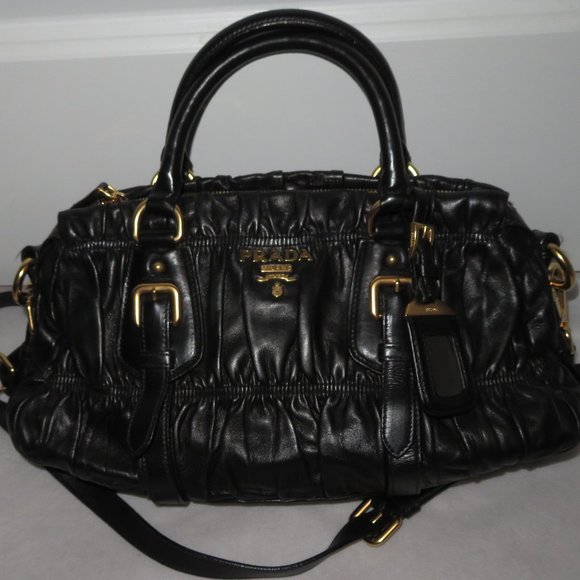 Prada Gauffre Nappa Black Satchel - Picture 5 of 14